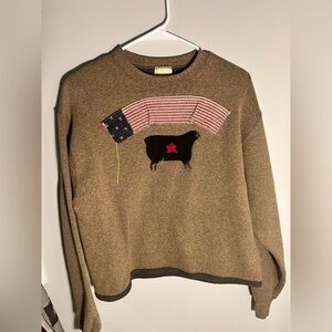 Vintage Lee Brown crew neck sweatshirt